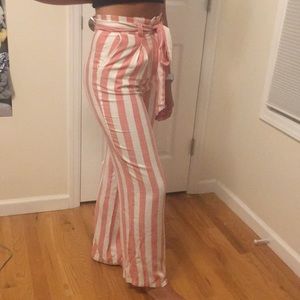 💰 3/$25 BUNDLE 💰 NWT Gorgeous Striped Linen Style Pants Forever 21